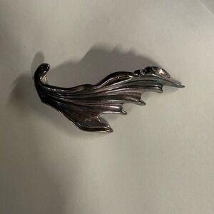 Joseph Eustance Sterling Silver Abstract/ Dragon Wing or Brooch/Pendant
